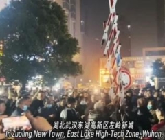 武汉千人抗争声势浩大 一夜连拆6小区收费杆